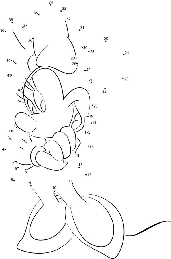 Unir puntos: Minnie Mouse 2