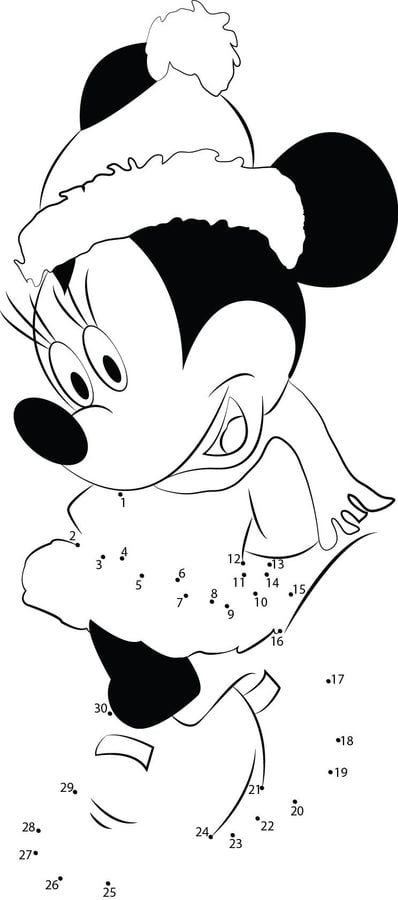 Unir puntos: Minnie Mouse 5