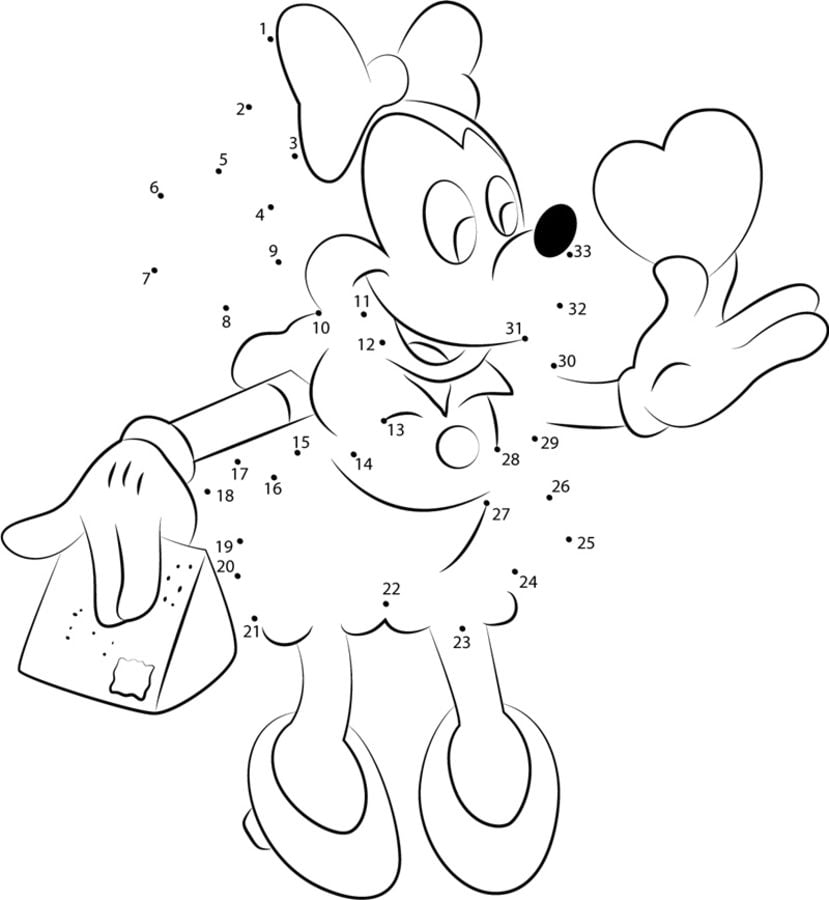 Unir puntos: Minnie Mouse 9