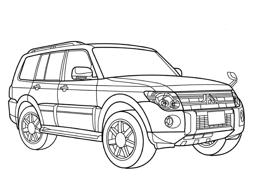 Disegni da colorare: Mitsubishi 8