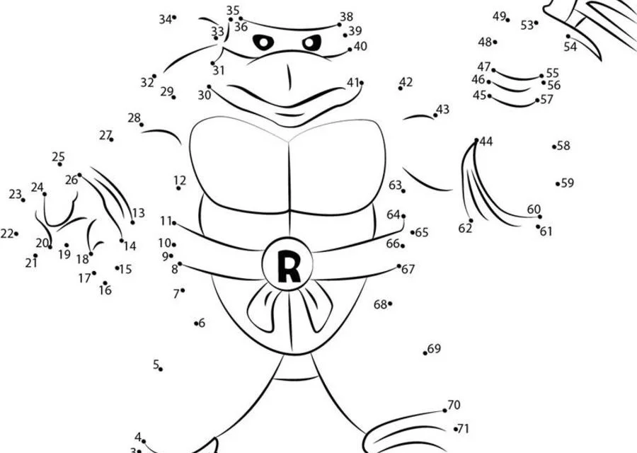 Unir puntos: Tortugas Ninja