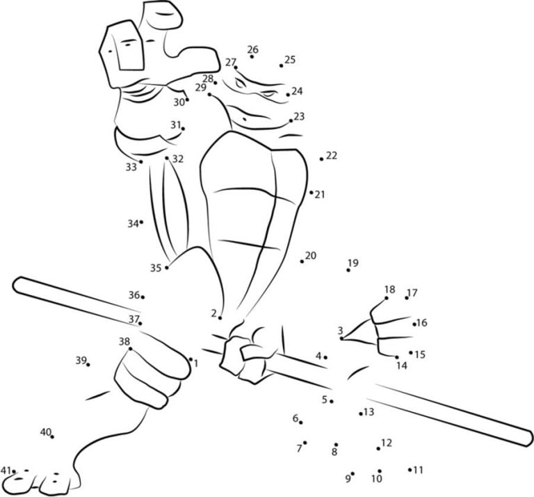 Connect the dots: Ninja Turtles, printable for kids &amp; adults, free