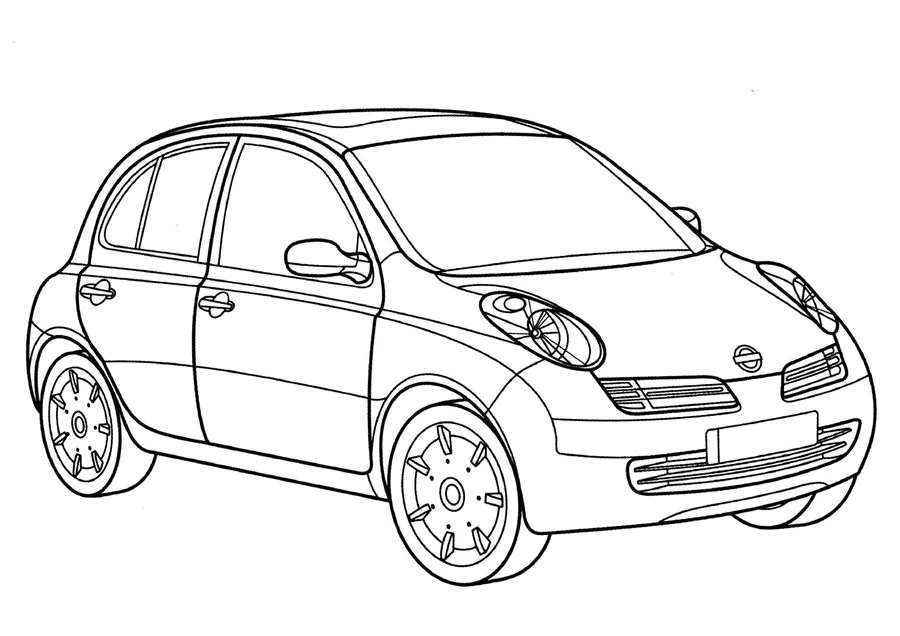 Kolorowanki: Nissan 6