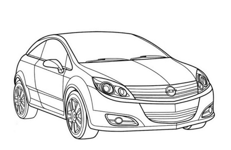 Coloring pages: Opel, printable for kids & adults, free