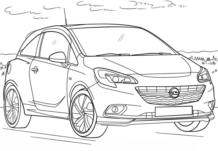 Kolorowanki: Opel 5