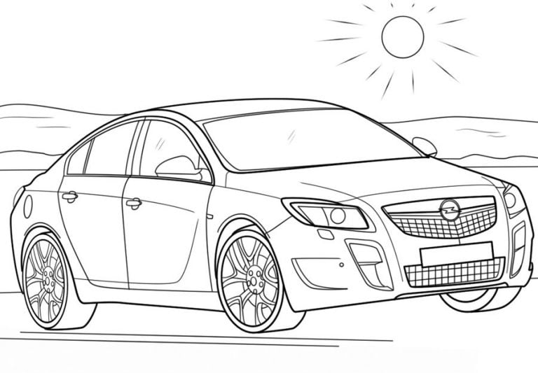 Disegni da colorare Disegni da colorare Opel stampabile