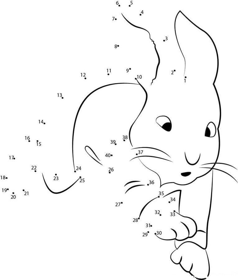 Unir puntos: Peter Rabbit 6