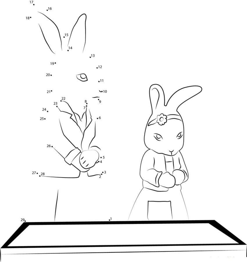 Unir puntos: Peter Rabbit 7