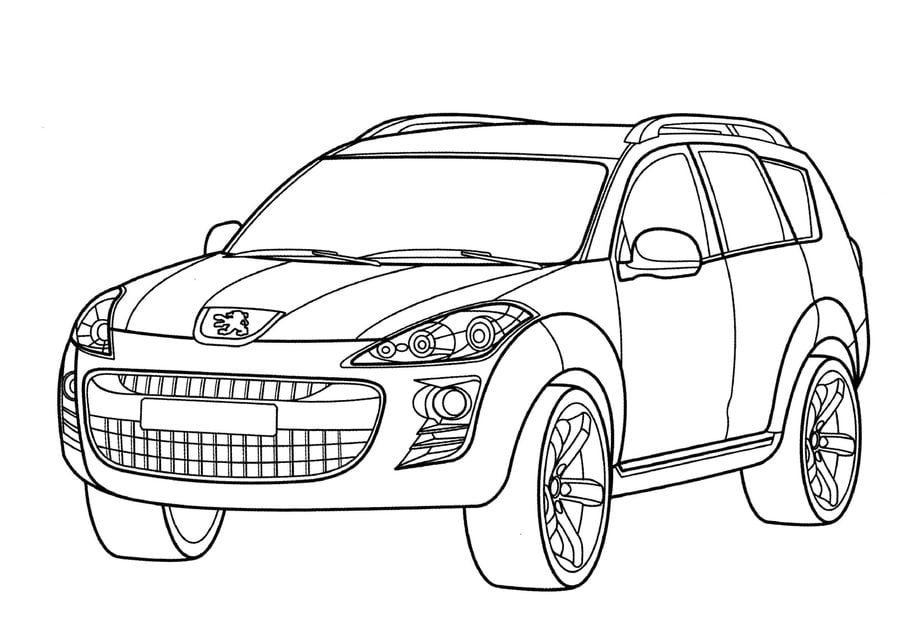 Coloriages: Peugeot 88