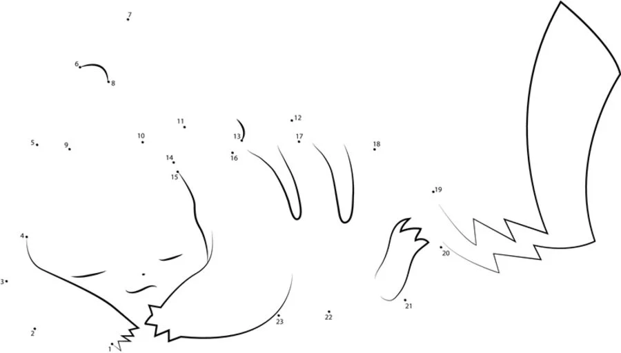 Relier les points: Pikachu 10