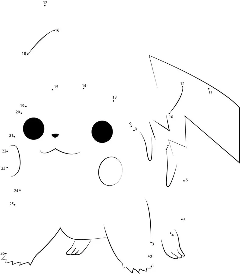 Relier les points: Pikachu 2