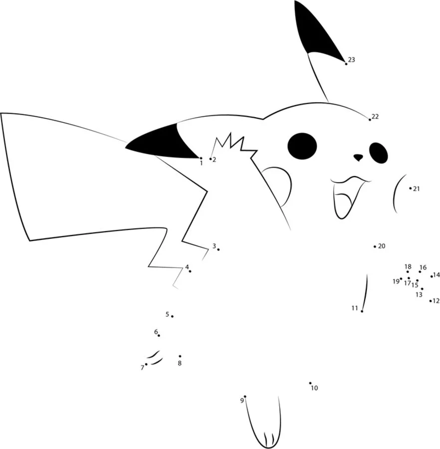 Relier les points: Pikachu 3