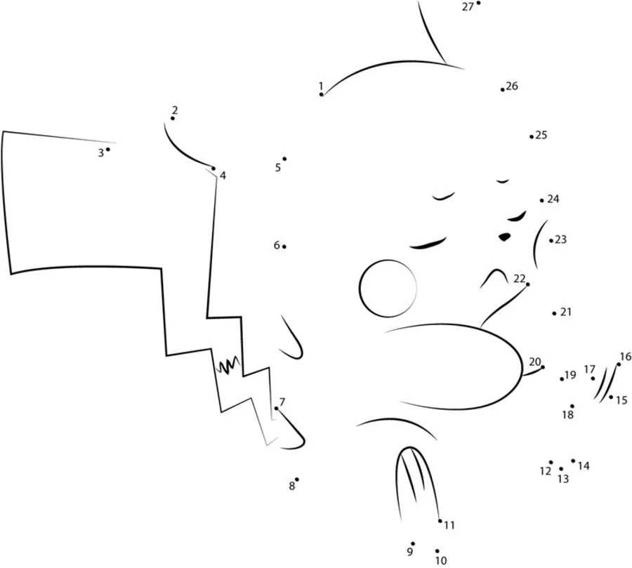 Relier les points: Pikachu 4