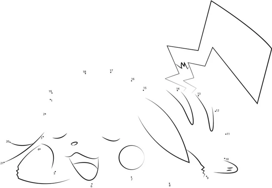 Relier les points: Pikachu 6