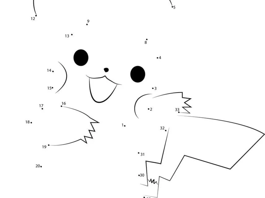 Relier les points: Pikachu