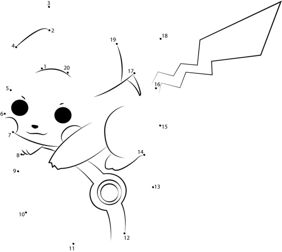 Relier les points: Pikachu 9