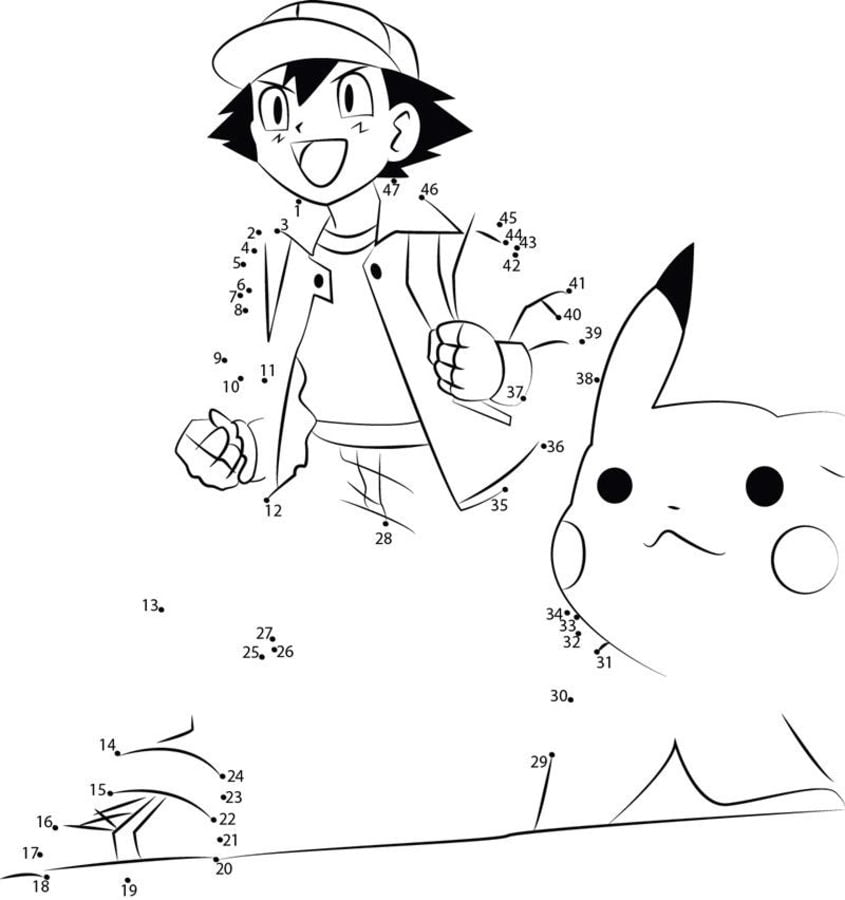 Połącz kropki: Pokemon