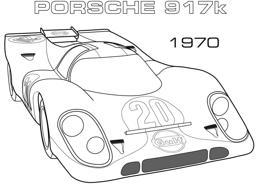 Coloriages: Porsche 72
