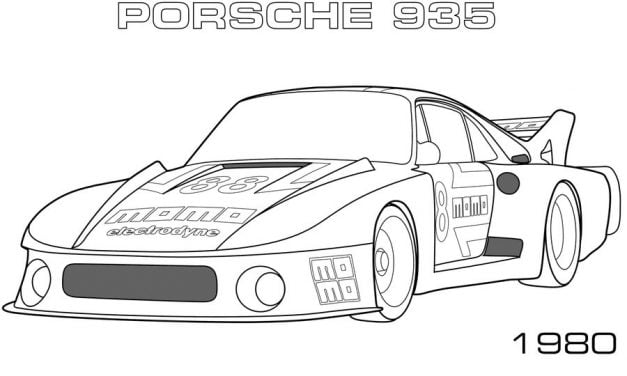 Ausmalbilder: Porsche