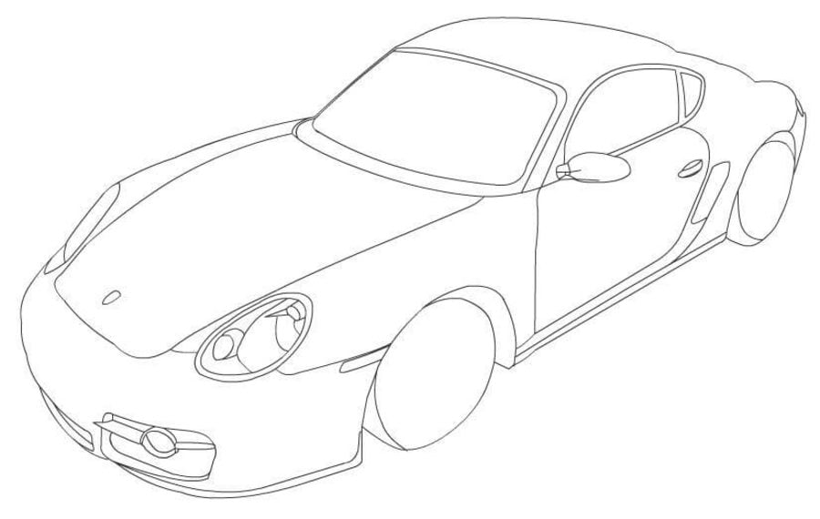Coloring pages: Porsche
