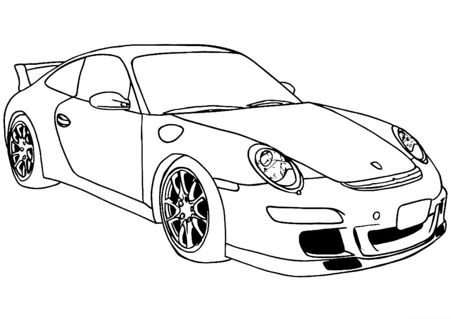 Dibujos para colorear: Porsche
