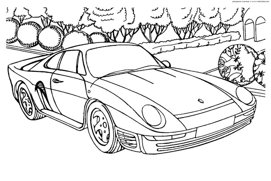 Coloring pages: Porsche