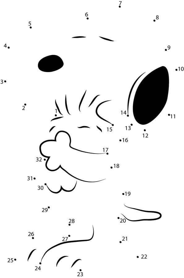 Unisci i puntini: Snoopy