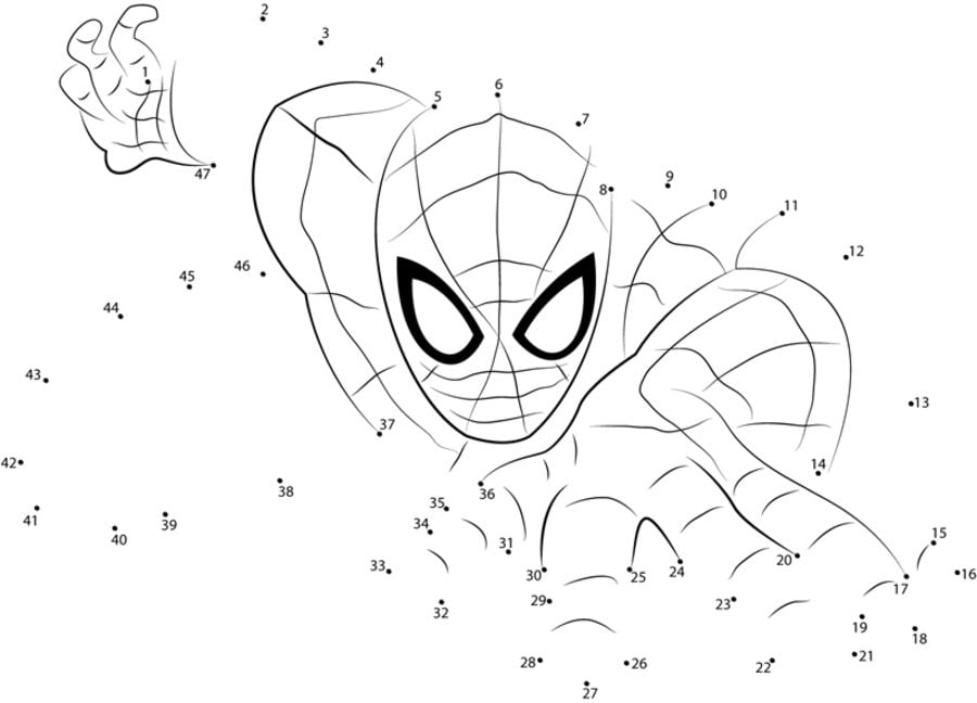 Połącz kropki: Spider-Man