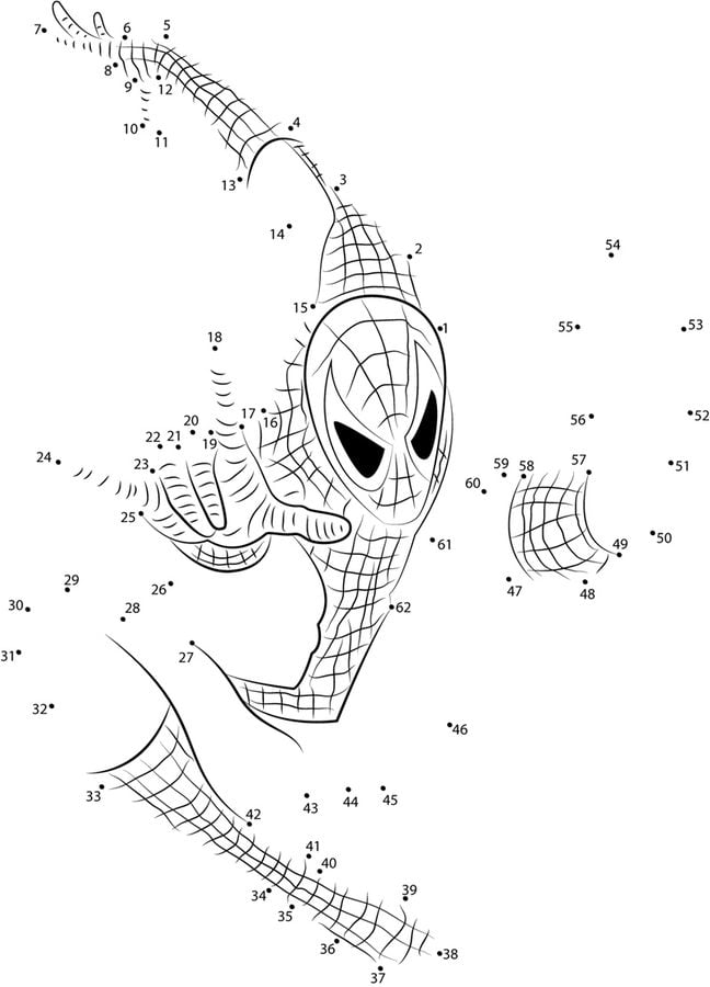 Połącz kropki: Spider-Man