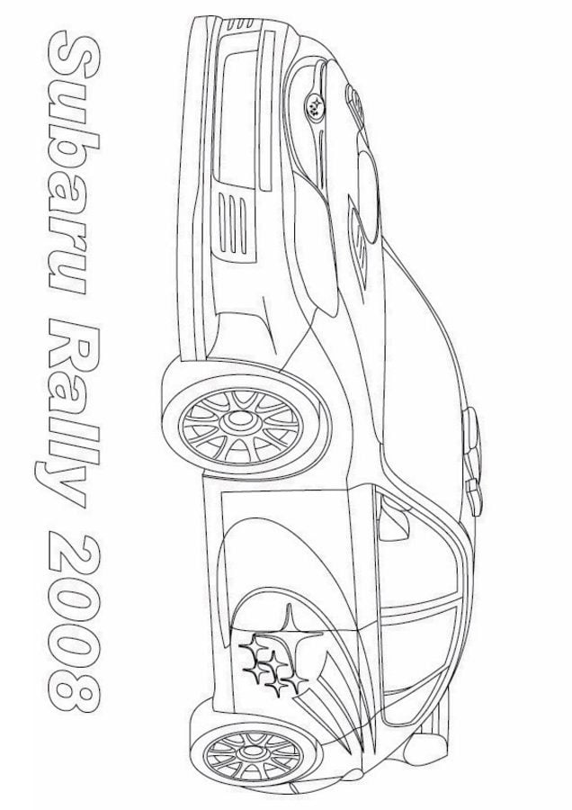 Coloring pages: Subaru