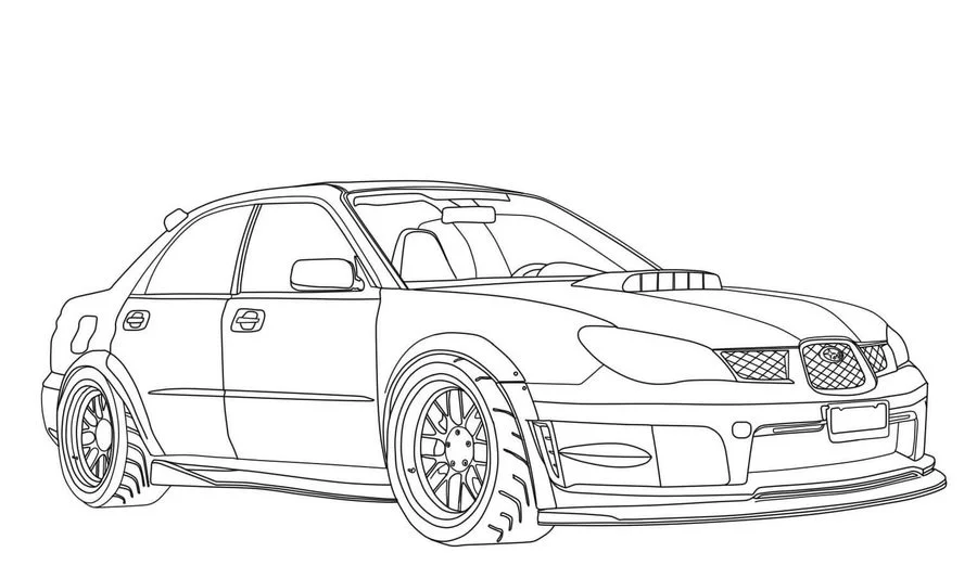 Coloriages: Subaru 5