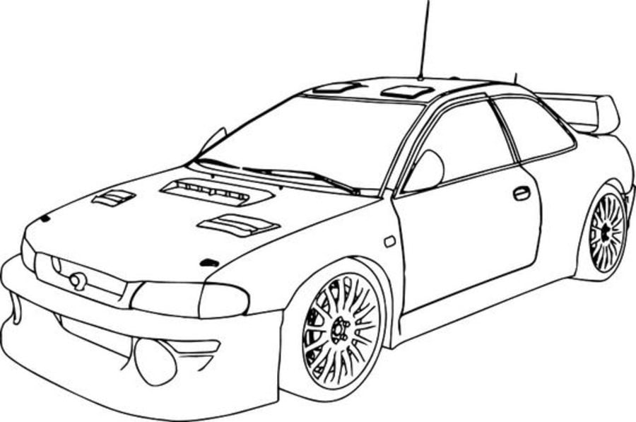 Dibujos para colorear: Subaru