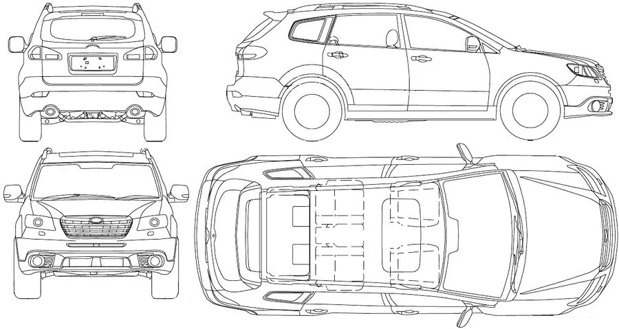 Coloriages: Subaru 7