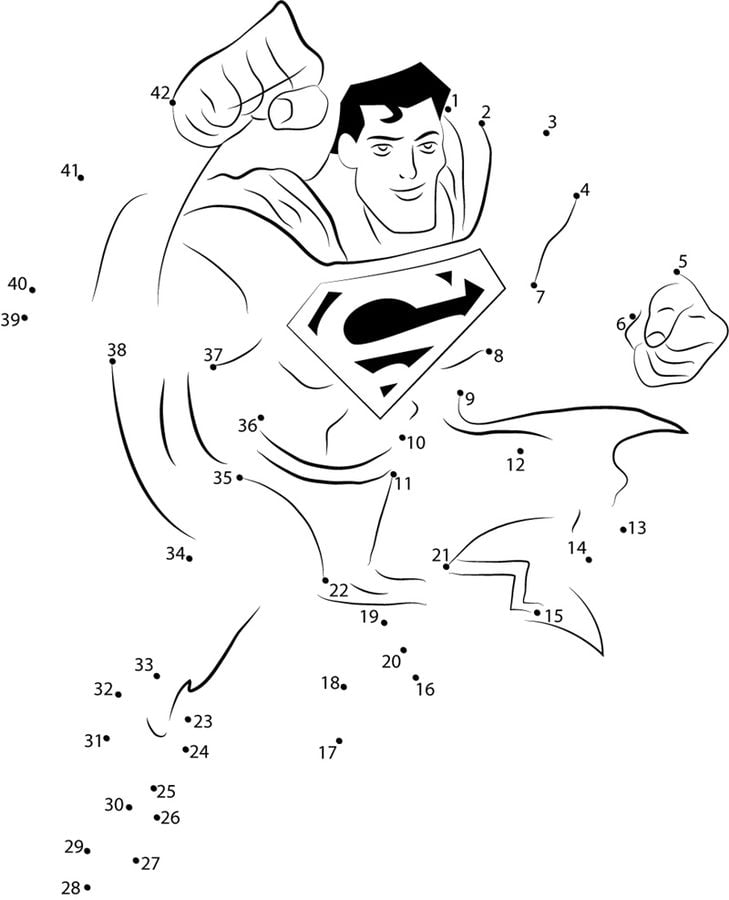 Połącz kropki: Superman