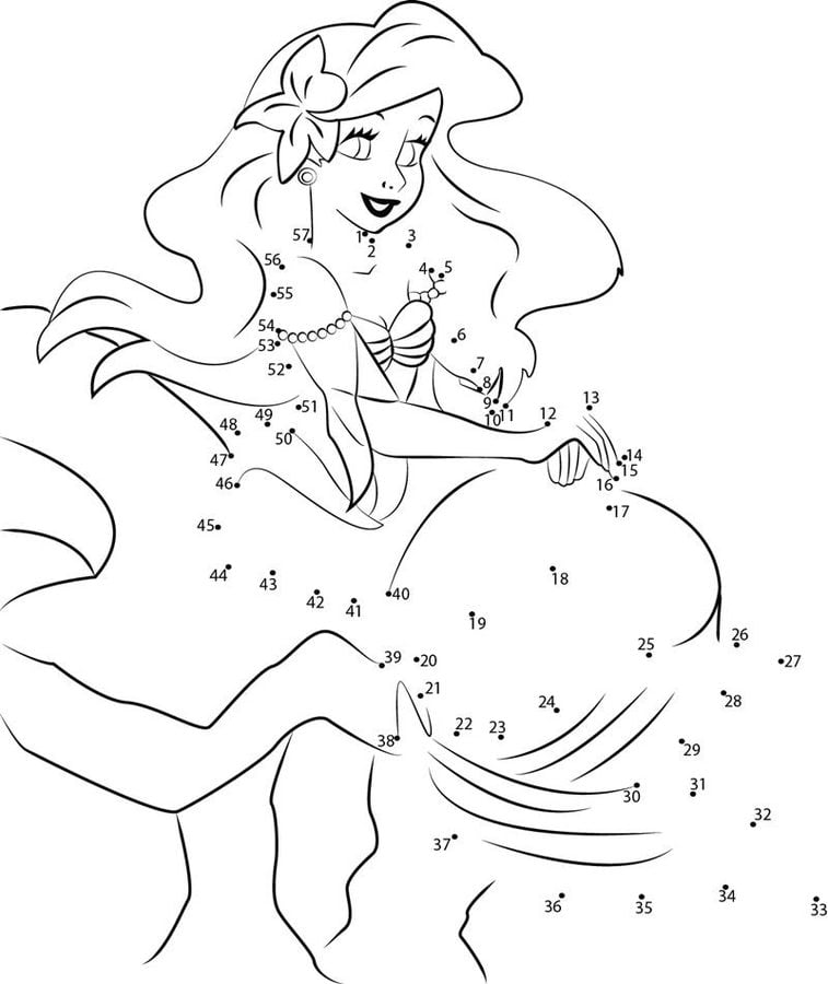 Connect the dots: The Little Mermaid 5