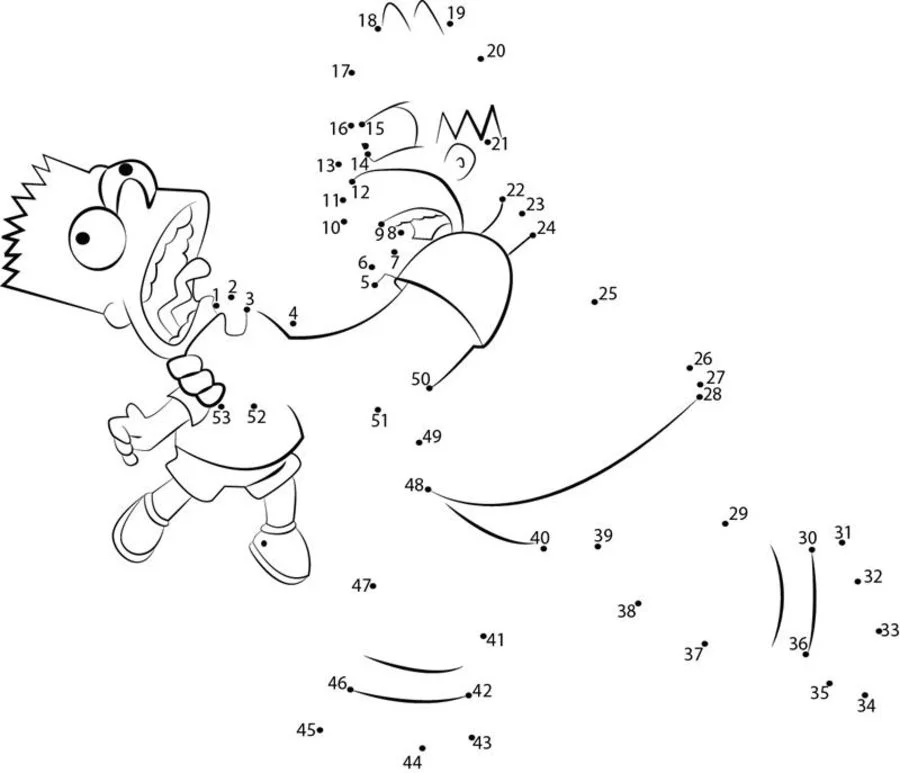 Relier les points: Les Simpson 1