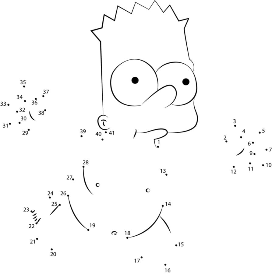 Połącz kropki: Simpsonowie