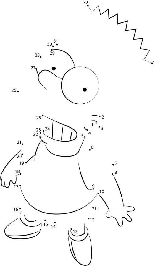 Relier les points: Les Simpson 6