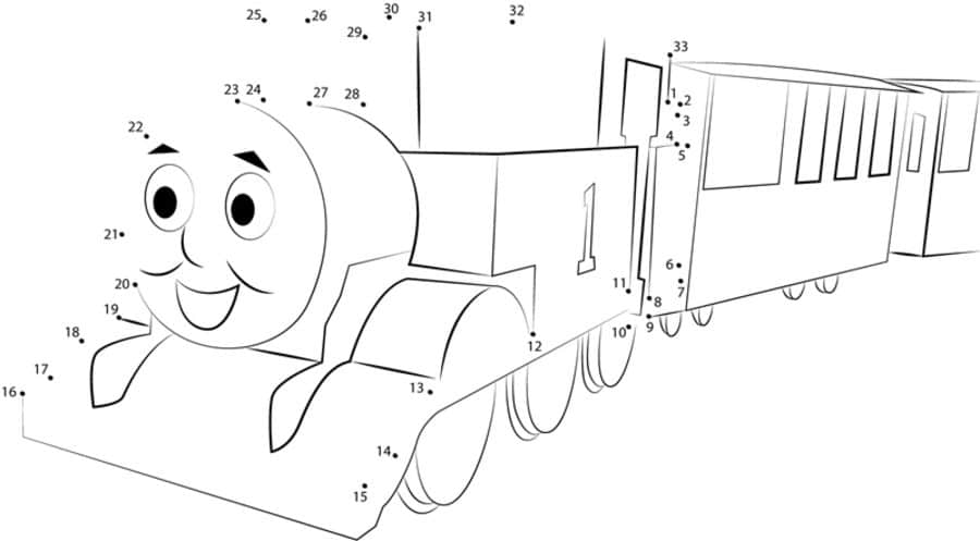 Unisci i puntini: Il trenino Thomas