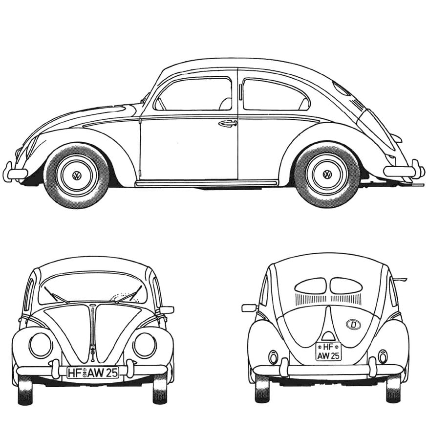 Ausmalbilder: Volkswagen