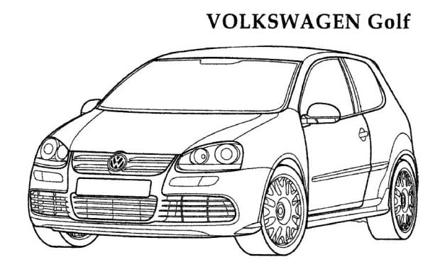 Dibujos para colorear: Volkswagen