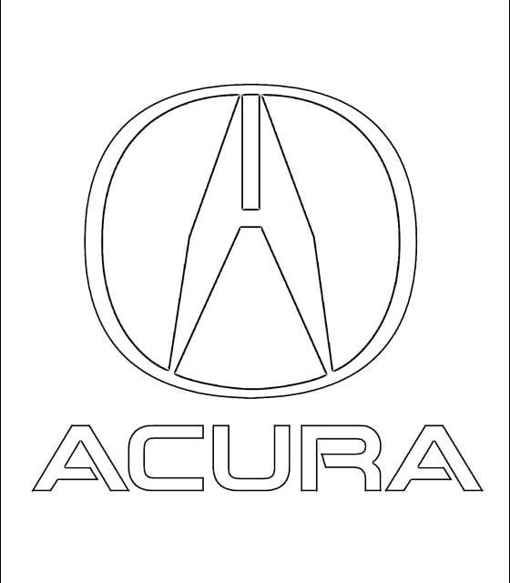 Kolorowanki: Logo Acura