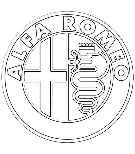 Disegni da colorare: Logo – Alfa Romeo