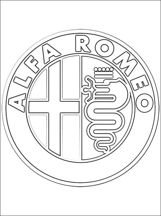 Disegni da colorare: Logo - Alfa Romeo