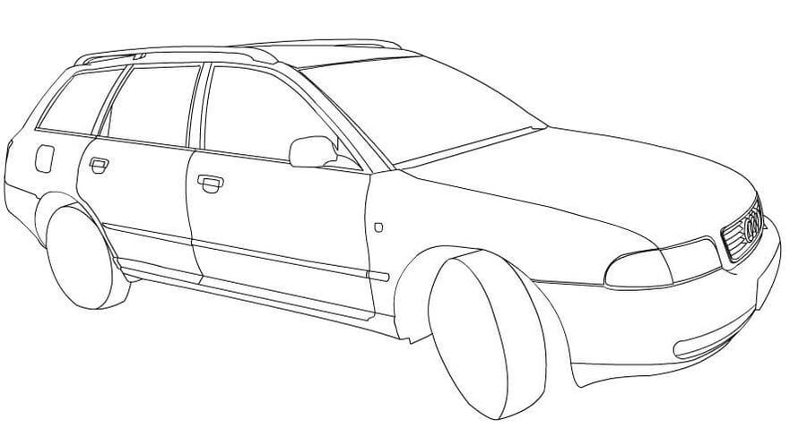 Coloring pages: Audi 3