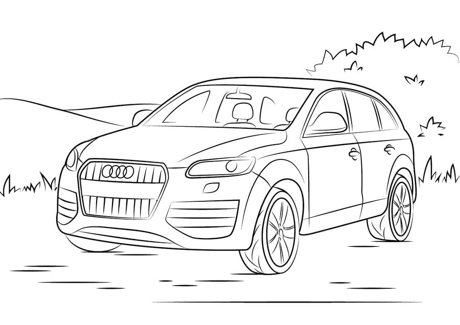 Dibujos para colorear: Audi