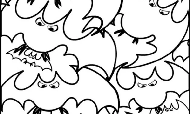 Coloring pages: Bats