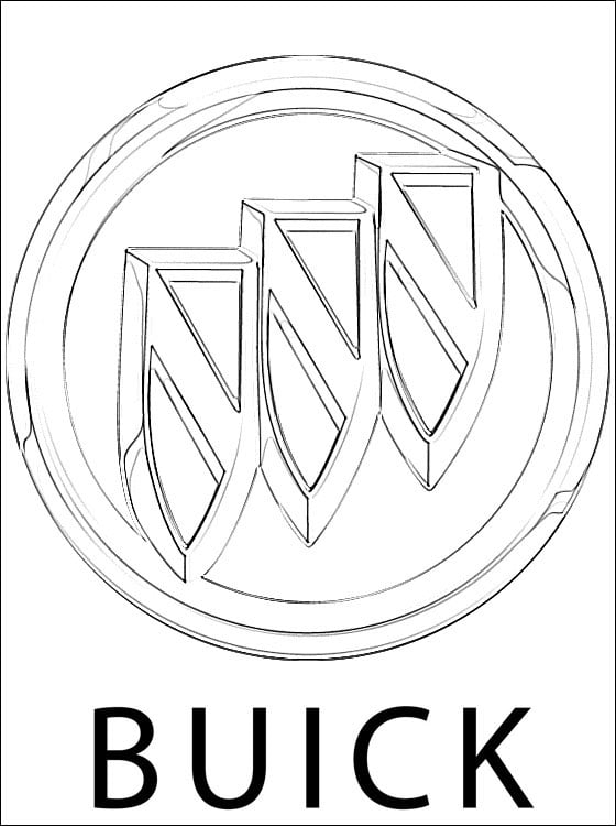 Dibujos para colorear: Buick - Logotipo