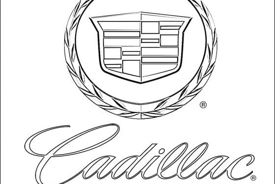 Coloring pages: Cadillac – logo