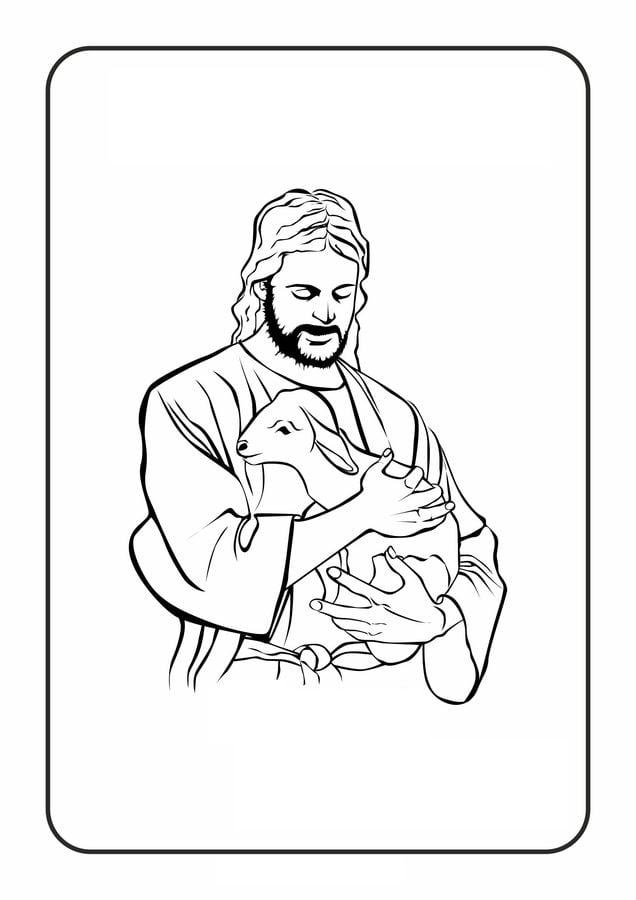Coloring pages: Easter Lamb